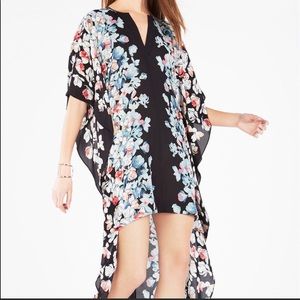 BCBGMAXAZRIA Dameka Floral Print High Low Dress